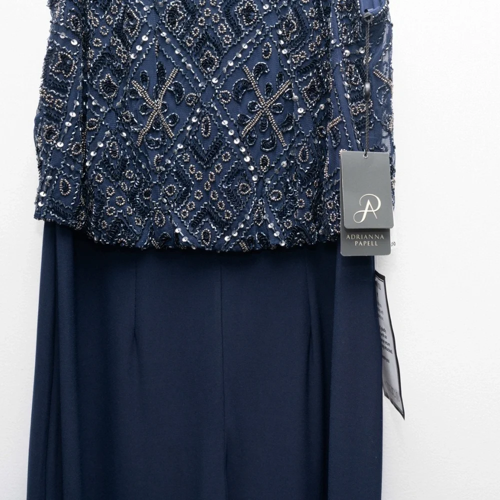 Adrianna Papell - Beaded Blouson Jumpsuit‎